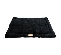 Ellie-Bo XL Black Sherpa Fleece Mat for 42-inch Dog Cage
