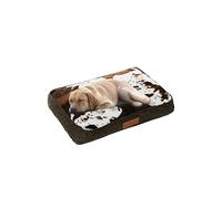 Ellie-Bo XL High-Density Orthopaedic Foam Dog Bed for 42-inch Dog Cage/Crate - Cowhide Pattern