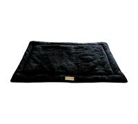 Ellie-Bo XXL Black Sherpa Fleece Mat for 48-inch Dog Cage