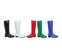 Ellie Boys Adult White Superhero Boots Medium