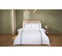 Ellie Embroidered Botanical Duvet Set: Super King