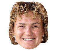 Ellie Kildunne (Smile) Celebrity Mask, Flat Card Face, Fancy Dress Mask