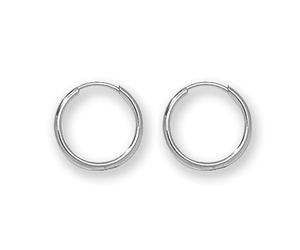 Ellie Rose London 9ct White Gold 8mm Sleepers ES109W