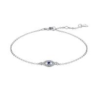 Ellie Rose London Sterling Silver Rhodium Plated Evil Eye Bracelet ERLB014 - Sterling Silver / Rhodium Plated