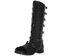 Ellie Shoes Men's 158-punk Combat Boot, Brown, Medium UK