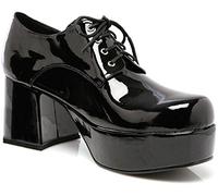 Ellie Shoes Men's Platform, Black, Medium UK