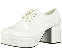 Ellie Shoes Men's Platform, White, Large UK