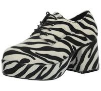 Ellie Shoes Men's Platform, Zebra, Small UK