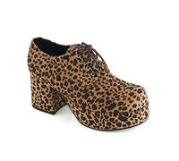 Ellie Shoes Men's Platform, Leopard, Large UK