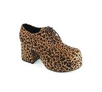 Ellie Shoes Men's Platform, Leopard, X-Large UK