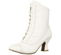 Ellie Shoes Women's 253-sarah Mid Calf Boot, White, 4.5 UK