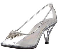 Ellie Shoes Women's 305-CINDER Dress Pump, Clear, 7 UK