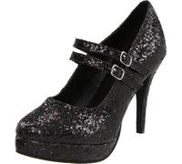 Ellie Shoes Women's 421-Jane-G Maryjane Pump, Black Glitter, 5 UK
