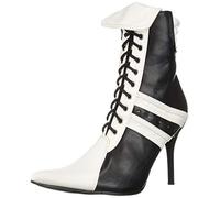 Ellie Shoes Women's 457-ref Fashion Boot, Black/White, 4 UK