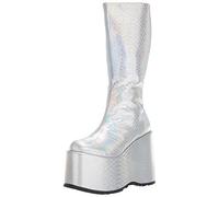 Ellie Shoes Women's 500-amara Fashion Boot, Silver Hologram, 8 UK