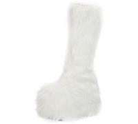 Ellie Shoes Women's 500-Fuzz Boot, White, 8 US/8 M US