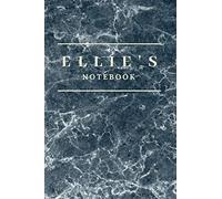 Ellie's Notebook: Personalised Custom notebook for Ellie: Beautiful marble effect notebook notepad jotter - makes a special personal gift and present for Ellie