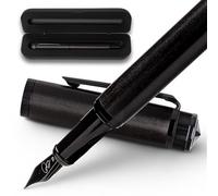 Ellington Pens Luxury Wood Fountain Pen Set- Fountain Pens for Writing - Smooth Nib - Includes Refillable Ink Converter, 6 Ink Cartridges Refill, Gift Box - Elegant Calligraphy