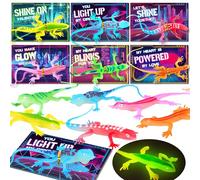 Ellinjan Valentine Cards with Valentine Glow in The Dark Lizard