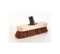Elliott Deck Scrubbing Broom Head with Natural Union Fibre, Beige, 22cm wide