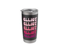 Elliot First Name Minimalist Design Stainless Steel Insulated Tumbler