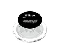 Elliot God Definition Funny First Name Birthday Elliot Pride PopSockets PopGrip for MagSafe