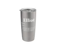 Elliot God Definition Funny First Name Birthday Elliot Pride Stainless Steel Insulated Tumbler
