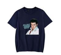 Elliot James Reay Classic 2025 Tour Merch T-Shirt Short-Sleeved Unisex Fashion Casual Summer Stylish Gym Tee (NavyBlue,S)