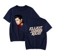 Elliot James Reay Pic Merch T-Shirt Short-Sleeved Unisex Fashion Casual Summer Stylish Gym Tee (NavyBlue,S)
