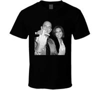 Elliot Stabler and Olivia Benson Middle Finger T Shirt Black S
