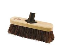 Elliott 25 cm Natural Bassine Fibre FSC Certified Broom Head Replacement with Stiff Bristles - Heavy Duty, Ideal for Outdoor use, Workshops, Warehouses and Gardening, Brown