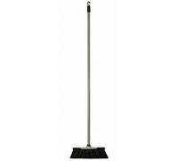 Elliott 26.5cm Plastic Broom And Handle With Stiff Fill Silver