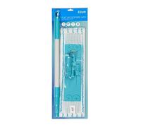 Elliott Flat Microfibre Mop with Extendable Handle, High Absorbancy, Chemical Free Cleaning, 100% Polyester, 42cm in Length
