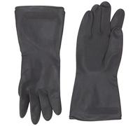 Elliott Heavy Duty Household and Maintenance Rubber Gloves, Extra large Gloves with breathable flock Lining and non-slip grip, One pair of Black Gloves