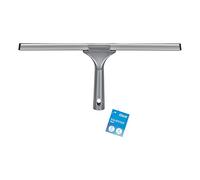 Elliott Multi-Purpose Window Squeegee perfect for streak free cleaning on Windows, shower screens, cars and mirrors, Aluminium frame housing a 40cm rubber squeegee with an ergonomic Grey Handle.