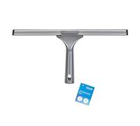 Elliott Multi-Purpose Window Squeegee perfect for streak free cleaning on Windows, shower screens, cars and mirrors, Aluminium frame housing a 35cm rubber squeegee with an ergonomic Grey Handle.