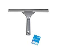Elliott Multi-Purpose Window Squeegee perfect for streak free cleaning on Windows, shower screens, cars and mirrors, Aluminium frame housing a 25cm rubber squeegee with an ergonomic Grey Handle.