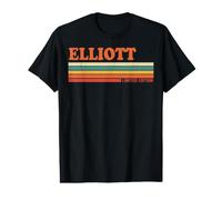 Elliott Retro Personalized First Name Vintage Stripes Value Graphic T-Shirt