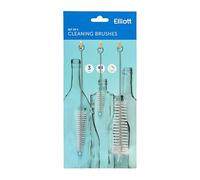 Elliott Small Cleaning Brush Set, Mini Brushes for Straws, Bottles, Jars, Baby Bottles & Vases, Flexible, Durable & Easy to Use, Ideal for Cleaning Hard-to-Reach Areas
