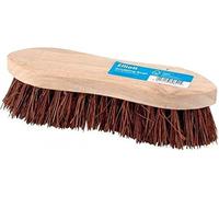 Elliott Wooden Hand Scrubbing Brush with stiff natural Bassine bristles, heavy duty multipurpose and water resistant, made with natural fibres easy to use and long lasting