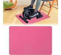 Ellipse Leg Exerciser Non-Slip Mat - Durable Rubber Exercise Equipment Floor Protector Mat For Under Desk Elliptical Peddler ，Foot Leg Pedal Exerciser(Pink,50*80cm)
