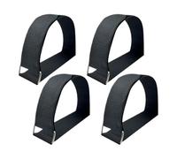 Ellipse Pedal - 19.69 Inches Traction Straps for Fitness, Bike with Non-Slip Design, Leg Exerciser for Home Seniors Women Men Adults, Polyester Black, Indoor Cycling Use
