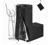 Elliptical Cover, Waterproof Elliptical Exercise Machine Covers, Exercise Trainer Cover for Home and Gym (Black, 34''L x 20''W x 60''H)