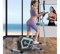Elliptical Cross Trainer for Home Gym, 3 in 1 Compact Cross Trainer with 16 Levels of Magnetic Resistance, LCD Display, Pulse Sensor, Device Holder, 130 KG Weight Capacity Cross Trainer