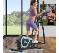 Elliptical Cross Trainer for Home Gym, 3 in 1 Cross Trainer with 16 Levels of Magnetic Resistance, App Compatible, LCD Display with Pulse Sensors, 130 KG Weight Capacity Cross Trainer