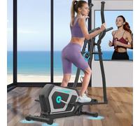 Elliptical Cross Trainer for Home Gym, 3 in 1 Cross Trainer with 16 Levels of Magnetic Resistance, LCD Display with Pulse Sensors, Dual Handle Design, 130 KG Weight Capacity Cross Trainer