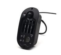 Elliptical Four-section Guitar Pickup Folk Acoustic Guitar EQ Equalizer Piezoelectric Pickup Rubber Panel