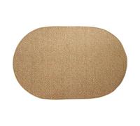 Elliptical Imitation Sisal Floor Mat For Household Entrance Easy To Clean And Dirt Door Absorbing Soil Rubbing Teal Throw Blanket (B, One Size)