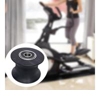 Elliptical Machine Roller for Orbit Fitness Equipment Featuring Polyurethane Contact Band and Aluminum Central Rod (62 * 50.5mm 1PC)