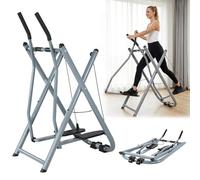 Elliptical Machine with Adjustable Resistance Compact Folding Exercise Climber with Low-Impact Design Foldable Elliptical for Total Body Fitness Workout
